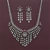 American Diamond Classic Necklace with Rhodium Plating