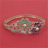 American Diamond Pearl Kada with Carat Plating