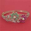 American Diamond Pearl Kada with Carat Plating