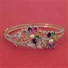 American Diamond Pearl Kada with Carat Plating