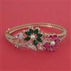 American Diamond Pearl Kada with Carat Plating