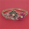 American Diamond Pearl Kada with Carat Plating