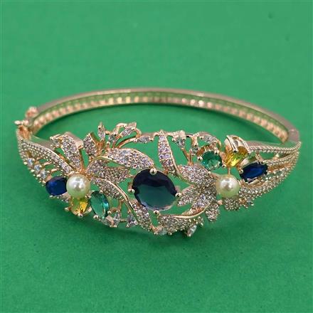 American Diamond Hazoorilal Kada with Carat Plating