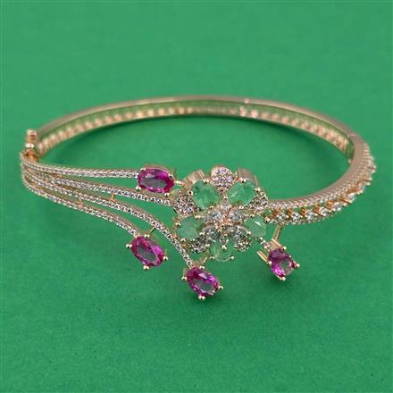American Diamond Openable kada with Carat Plating