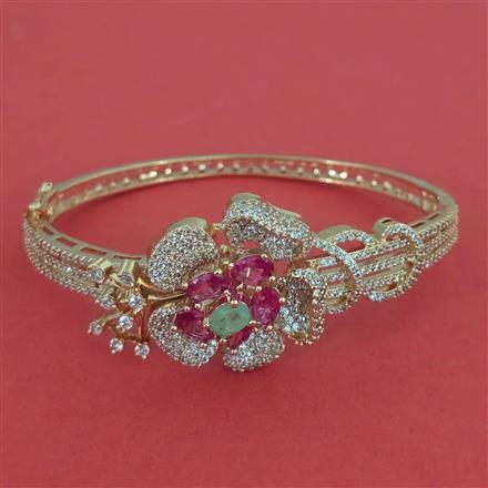 American Diamond Openable kada with Carat Plating
