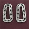 American Diamond Classic Earring with Rhodium Plating 2 Tone Plating Mehndi Plating Carat Plating