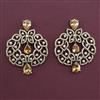 American Diamond Classic Earring with Mehndi Plating