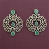 American Diamond Classic Earring with Mehndi Plating