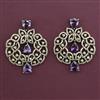 American Diamond Classic Earring with Mehndi Plating