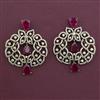 American Diamond Classic Earring with Mehndi Plating