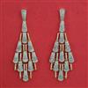 American Diamond Classic Earring with Rhodium Plating 2 Tone Plating Mehndi Plating