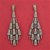 American Diamond Classic Earring with Rhodium Plating 2 Tone Plating Mehndi Plating