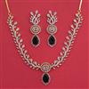 American Diamond Classic Necklace with 2 Tone Plating