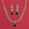 American Diamond Classic Necklace with 2 Tone Plating