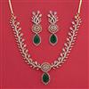 American Diamond Classic Necklace with 2 Tone Plating
