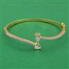 American Diamond Delicate Kada with 2 Tone Plating