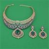 American Diamond Choker Necklace with Carat Plating