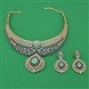 American Diamond Choker Necklace with Carat Plating