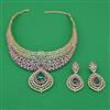 American Diamond Choker Necklace with Carat Plating