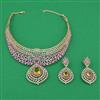 American Diamond Choker Necklace with Carat Plating