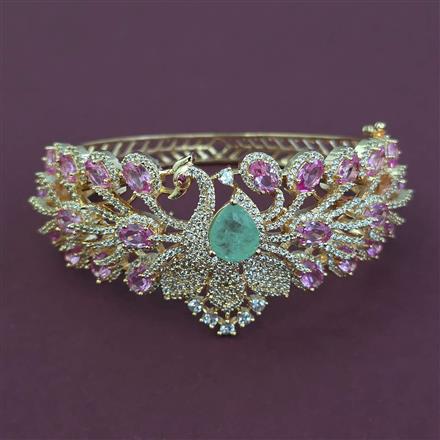 American Diamond Hazoorilal Kada with Carat Plating