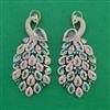 American Diamond Long Earring with Carat Plating
