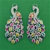 American Diamond Birds Earring with Rhodium Plating