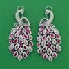 American Diamond Birds Earring with Rhodium Plating