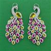 American Diamond Birds Earring with Rhodium Plating