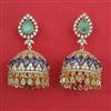 American Diamond Jhumki with Carat Plating