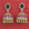 American Diamond Jhumki with Carat Plating