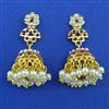 American Diamond Jhumki with Gold Plating