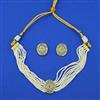 American Diamond Choker Necklace with Gold Plating
