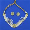 American Diamond Choker Necklace with Gold Plating