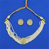 American Diamond Choker Necklace with Gold Plating