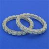American Diamond Classic Bangles with Rhodium Plating