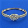 American Diamond Openable kada with Rhodium Plating 2 Tone Plating Mehndi Plating Carat Plating