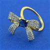 American Diamond Classic Ring with 2 Tone Plating