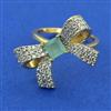 American Diamond Classic Ring with 2 Tone Plating