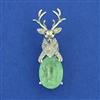 American Diamond Animal Brooch with Rhodium Plating