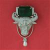 American Diamond Animal Brooch with Rhodium Plating