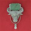 American Diamond Animal Brooch with Rhodium Plating