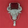 American Diamond Animal Brooch with Rhodium Plating