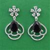 American Diamond Classic Earring with Rhodium Plating
