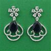 American Diamond Classic Earring with Rhodium Plating