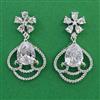 American Diamond Classic Earring with Rhodium Plating