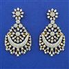 American Diamond Classic Earring with Rhodium Plating 2 Tone Plating Mehndi Plating