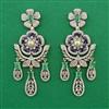 American Diamond Pearl Earring with Carat Plating