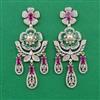 American Diamond Pearl Earring with Carat Plating