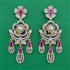 American Diamond Pearl Earring with Carat Plating